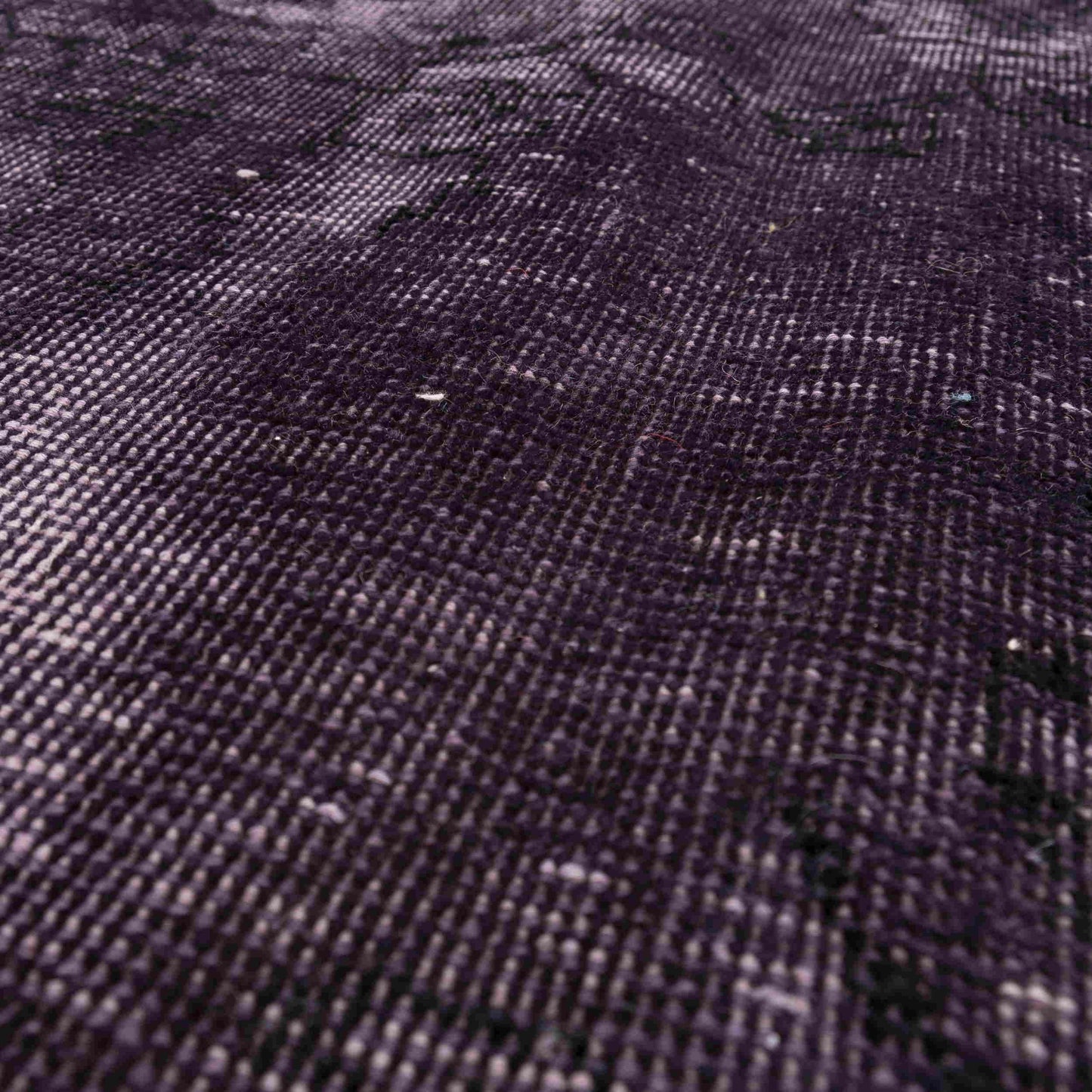 Oriental Rug Vintage Hand Knotted Wool On Cotton 277 x 388 Cm - 9' 2'' x 12' 9'' Purple C017 ER34