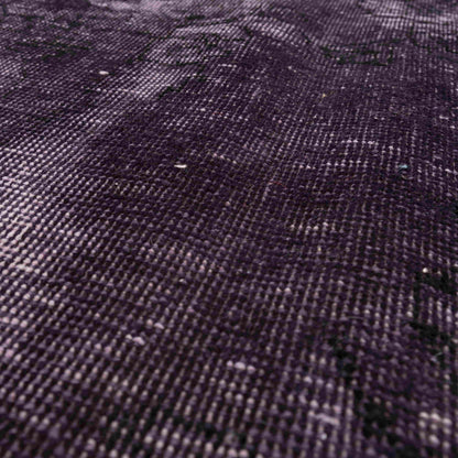 Oriental Rug Vintage Hand Knotted Wool On Cotton 277 x 388 Cm - 9' 2'' x 12' 9'' Purple C017 ER34