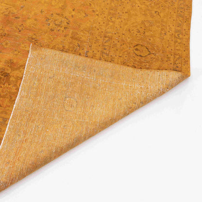 Oriental Rug Vintage Hand Knotted Wool On Cotton 280 x 407 Cm - 9' 3'' x 13' 5'' Orange C011 ER34