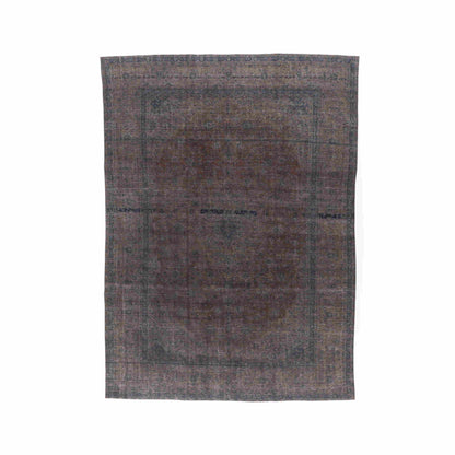 Oriental Rug Vintage Hand Knotted Wool On Cotton 283 x 391 Cm - 9' 4'' x 12' 10'' Brown C005 ER34