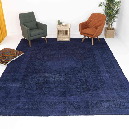 Oriental Rug Vintage Hand Knotted Wool On Wool 300 x 390 Cm - 9' 11'' x 12' 10'' Purple C017 ER34