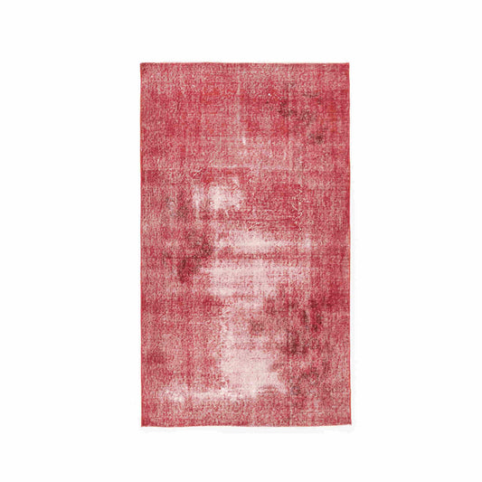 Oriental Rug Vintage Handmade Wool On Cotton 110 x 191 Cm - 3' 8'' x 6' 4'' Red C014 ER01