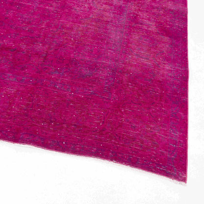 Oriental Rug Vintage Handmade Wool On Cotton 290 x 396 Cm - 9' 7'' x 13' Fuchsia C020 ER34