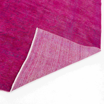 Oriental Rug Vintage Handmade Wool On Cotton 290 x 396 Cm - 9' 7'' x 13' Fuchsia C020 ER34