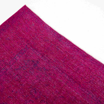 Oriental Rug Vintage Handmade Wool On Cotton 290 x 396 Cm - 9' 7'' x 13' Fuchsia C020 ER34