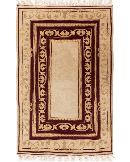 Oriental Rug Yoruk Hand Knotted Wool On Wool 120 X 184 Cm - 4' X 6' 1'' Sand C007 ER01