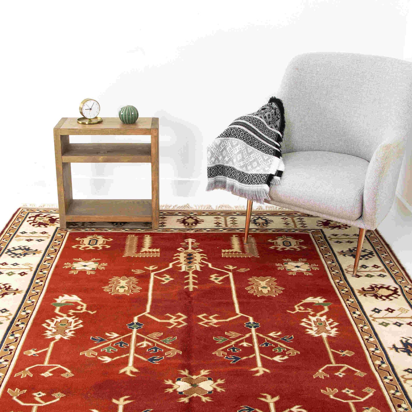 Oriental Rug Yoruk Hand Knotted Wool On Wool 195 X 297 Cm - 6' 5'' X 9' 9'' Red C014 ER23