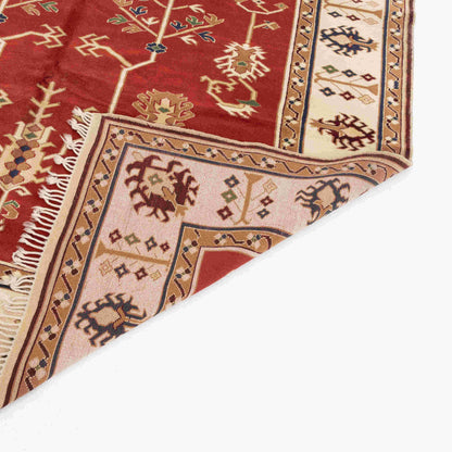 Oriental Rug Yoruk Hand Knotted Wool On Wool 195 X 297 Cm - 6' 5'' X 9' 9'' Red C014 ER23
