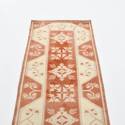 Oriental Turkish Runner Rug Handmade Wool On Wool Milas 80 X 359 Cm - 2' 8'' X 11' 10''