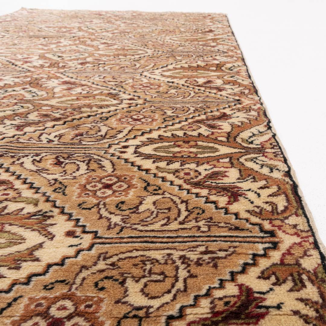 Oriental Turkish Runner Rug Handmade Wool On Cotton Kayseri 100 X 192 Cm - 3' 4'' X 6' 4''