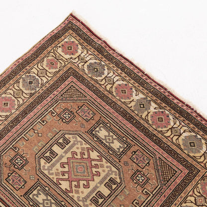 Oriental Turkish Runner Rug Handmade Wool On Cotton Kayseri 100 X 278 Cm - 3' 4'' X 9' 2''