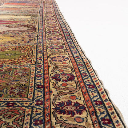 Oriental Turkish Runner Rug Handmade Wool On Cotton Kayseri 101 X 284 Cm - 3' 4'' X 9' 4''