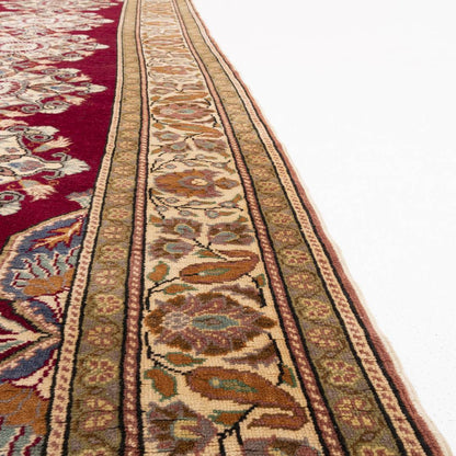 Oriental Turkish Runner Rug Handmade Wool On Cotton Kayseri 106 X 300 Cm - 3' 6'' X 9' 11''