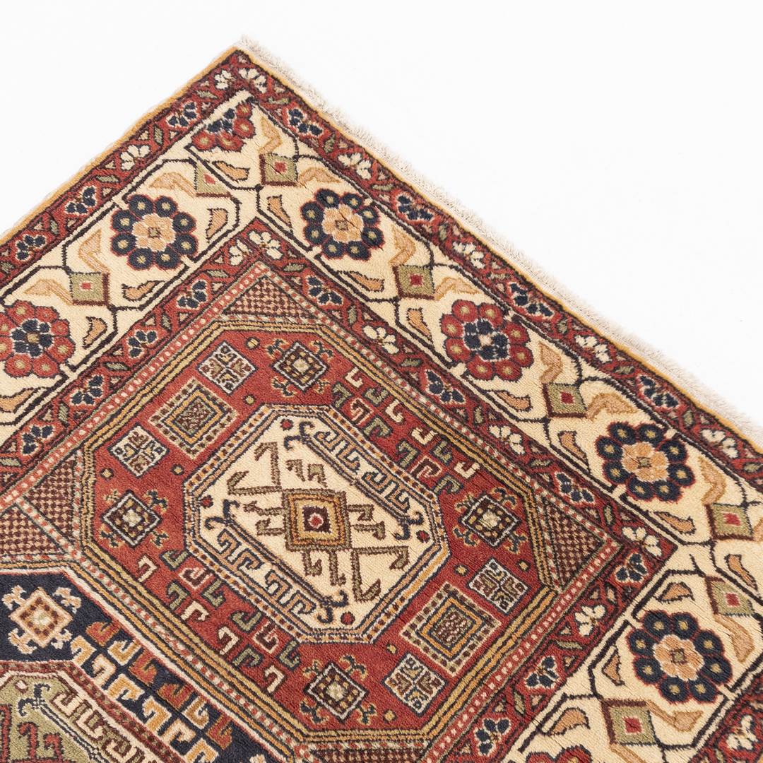 Oriental Turkish Runner Rug Handmade Wool On Cotton Kayseri 94 X 188 Cm - 3' 2'' X 6' 3''