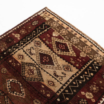 Oriental Turkish Runner Rug Handmade Wool On Wool Anatolian 121 X 357 Cm - 4' X 11' 9''