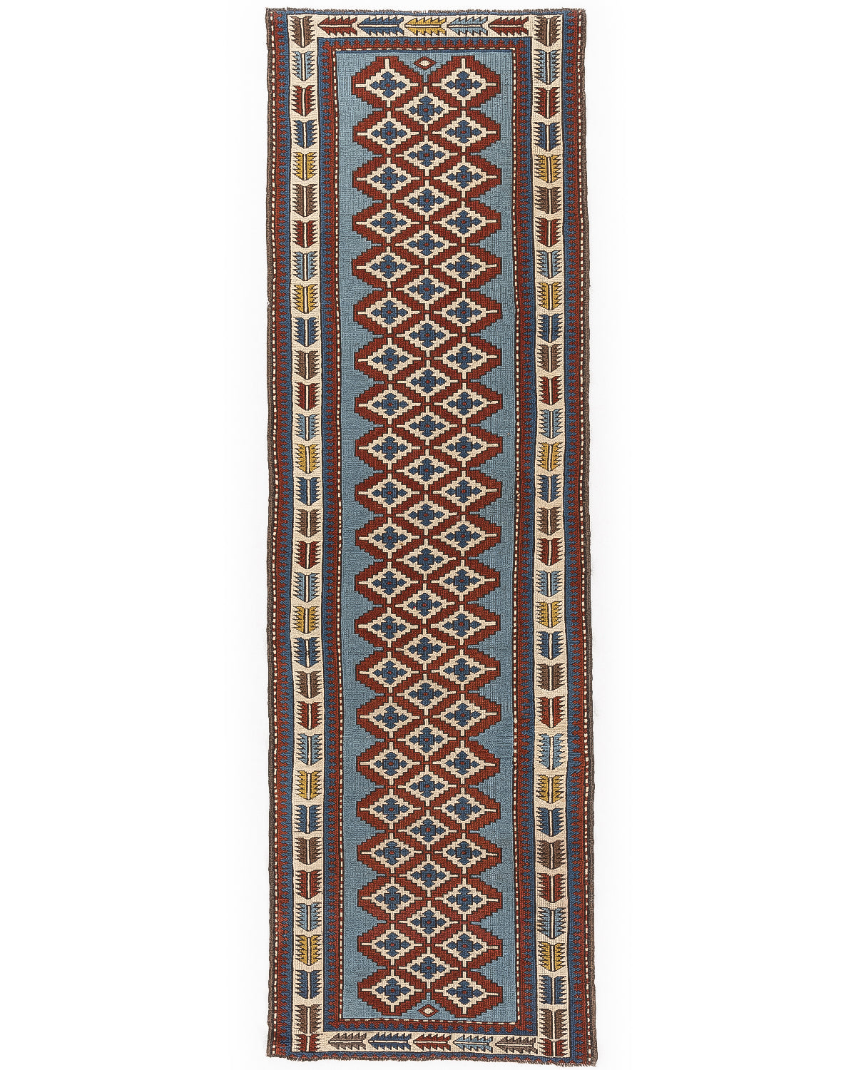 Oriental Turkish Runner Rug Handmade Wool On Wool Kars 103 X 334 Cm - 3' 5'' X 11'